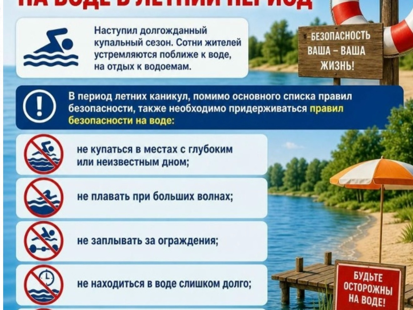 Правила поведения на воде.
